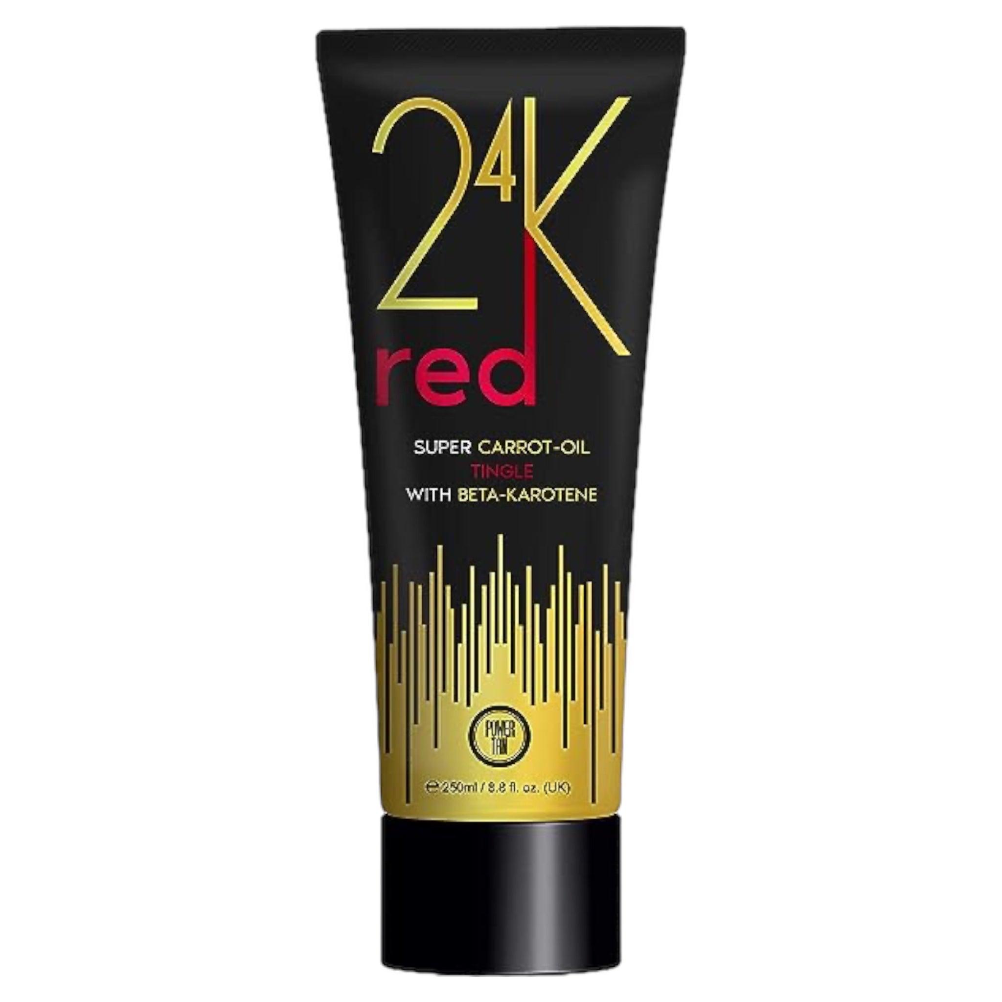 24k Red Super Carrot Oil Tingle Tanning Accelerator - Tan Junkie
