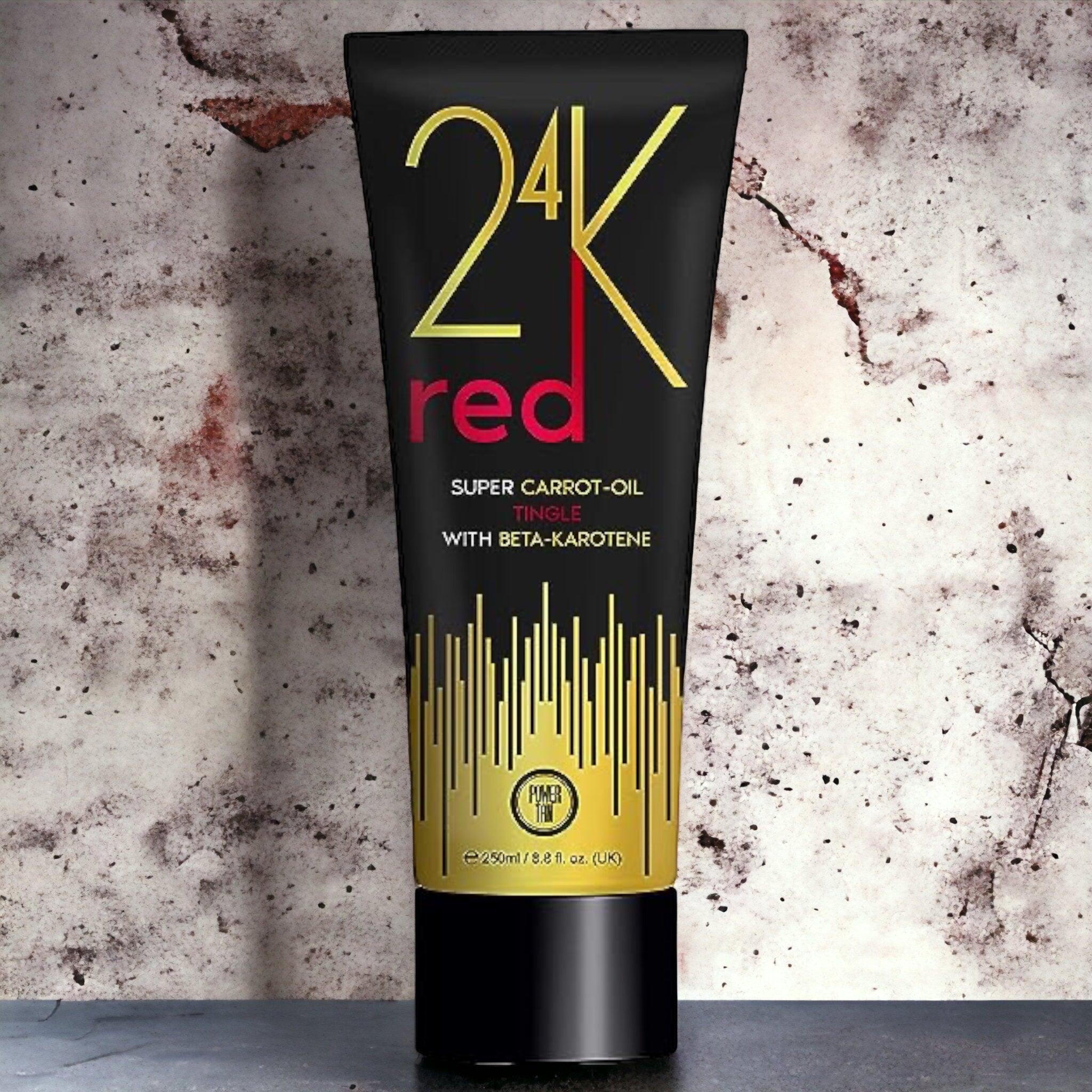 24k Red Super Carrot Oil Tingle Tanning Accelerator - Tan Junkie