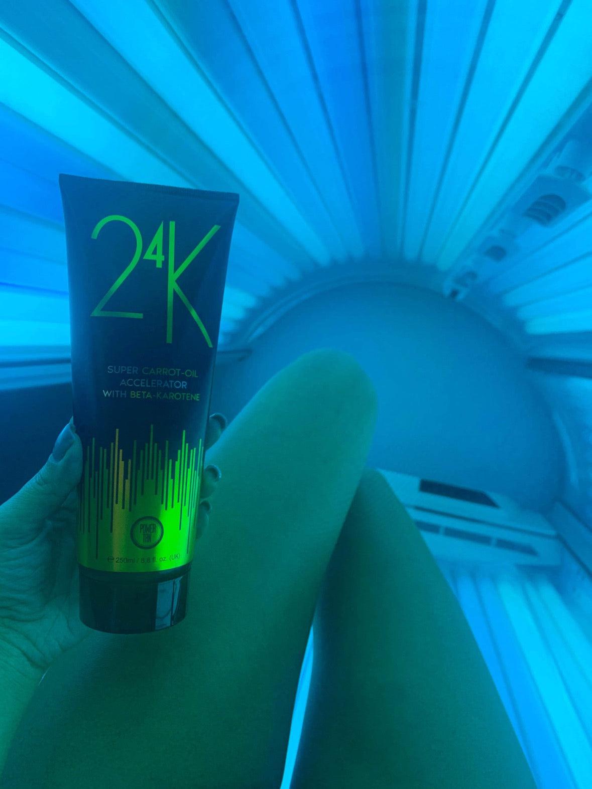 Sunbed Legs 24k Super Carrot Oil Tanning Accelerator - Tan Junkie