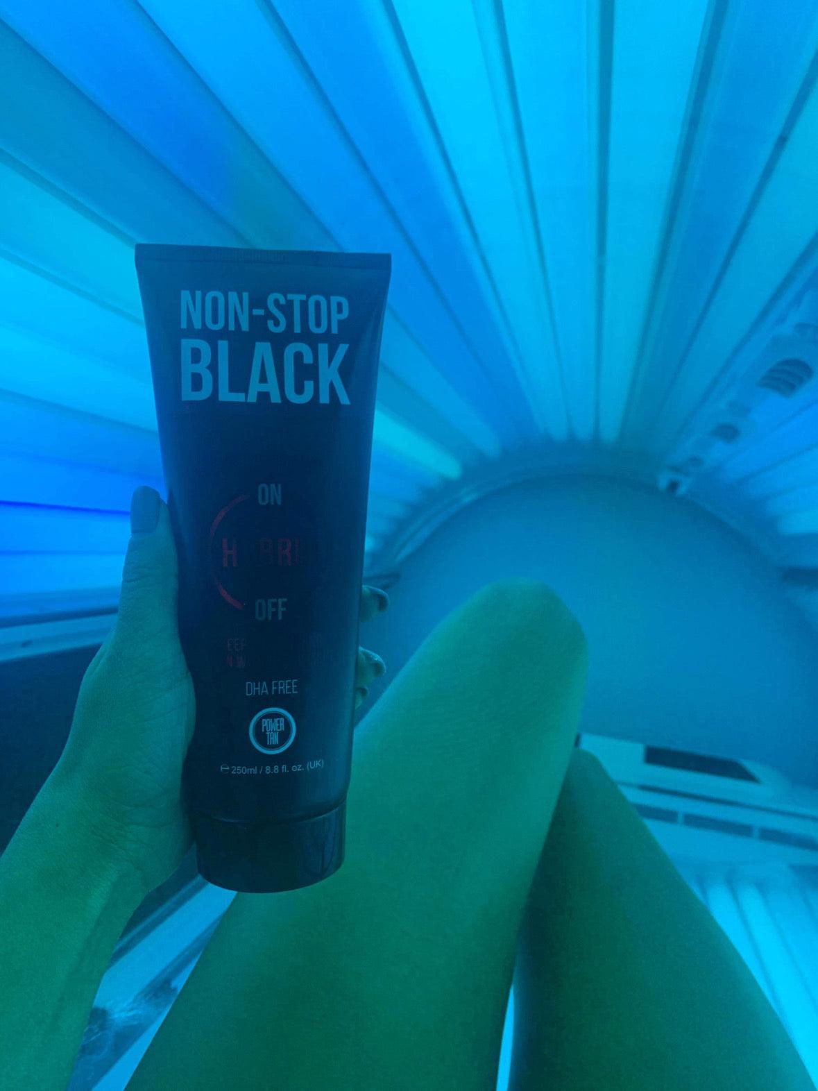 Non-Stop Black Hybrid Tingle Gel - Tan Junkie