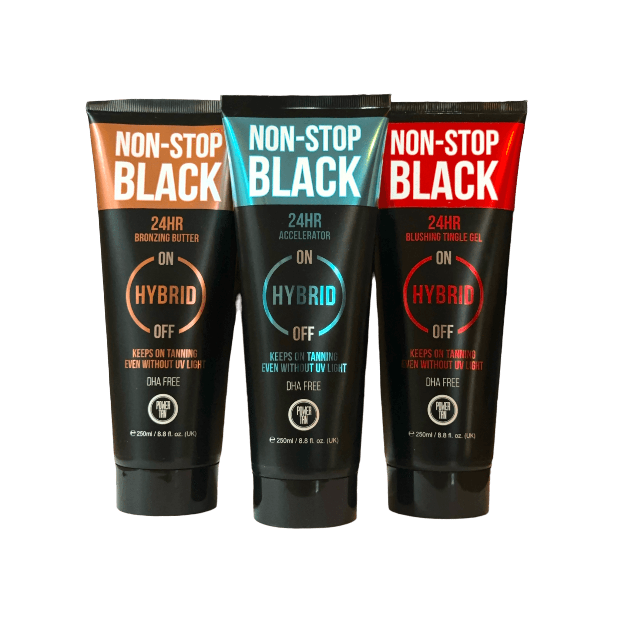 Power Tan's Ultimate Non-Stop Black Tanning Trio - Tan Junkie