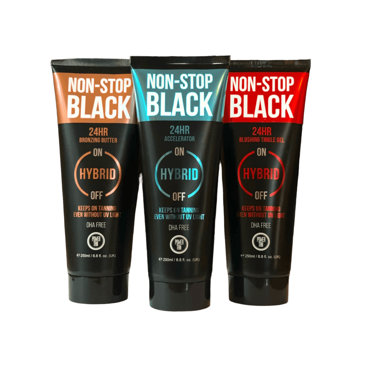 Power Tan's Ultimate Non-Stop Black Tanning Trio - Tan Junkie