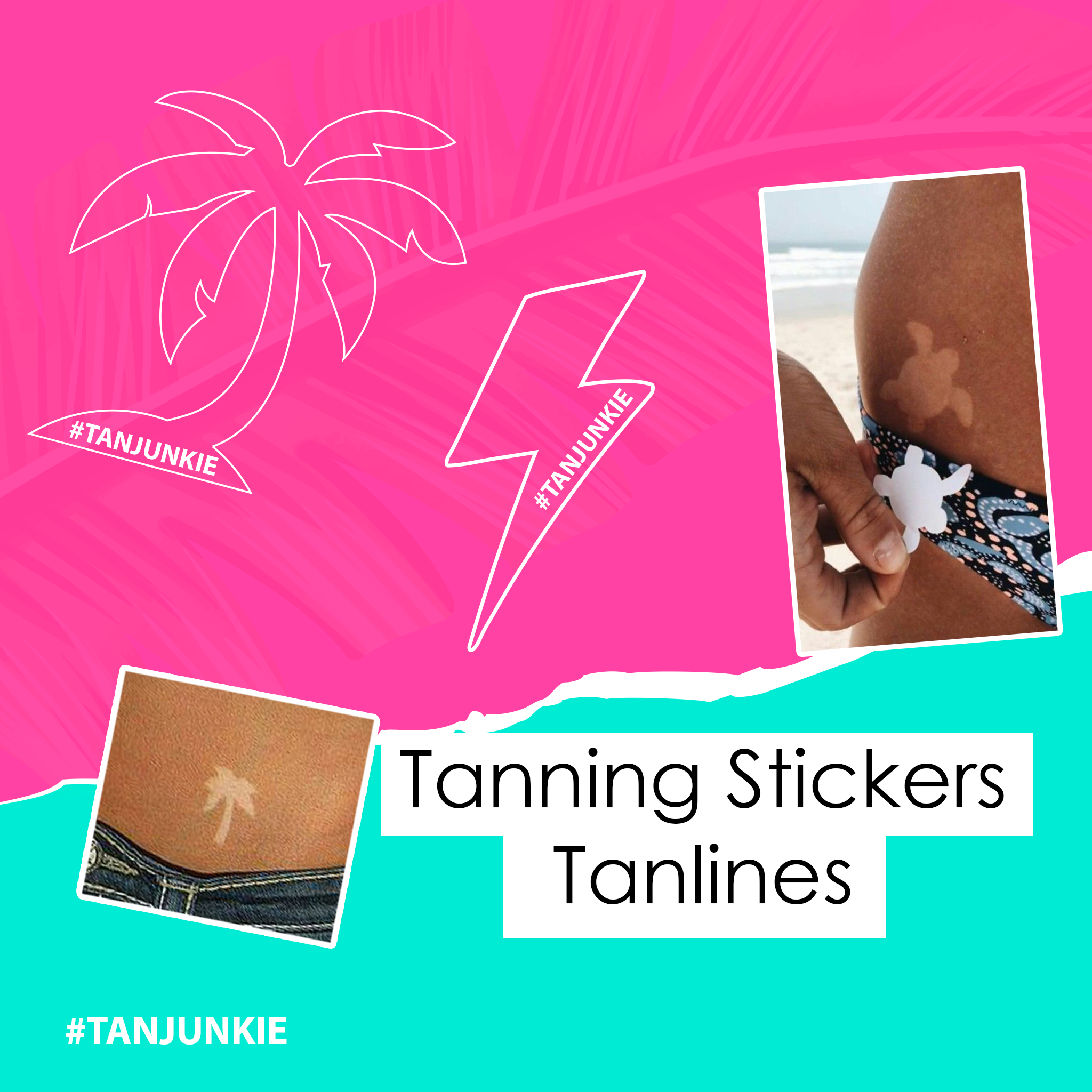 Tanning Stickers - Tan Junkie